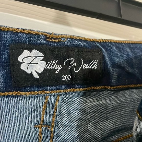 Filthy Wealth Signature Colorful Camo Denim Jeans Size 28 Streetwear - Picture 6 of 6